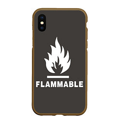 Чехол iPhone XS Max матовый Flammable