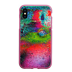 Чехол iPhone XS Max матовый Pointillism Art Fashion trend