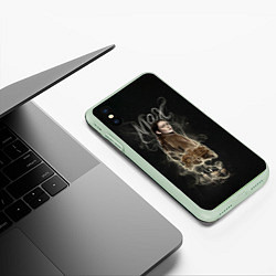 Чехол iPhone XS Max матовый МАКС STRANGER THINGS, цвет: 3D-салатовый — фото 2