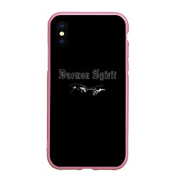 Чехол iPhone XS Max матовый Daemon Spirit Black - Feel