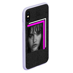 Чехол iPhone XS Max матовый Victoria Di Angelis Maneskin, цвет: 3D-светло-сиреневый — фото 2