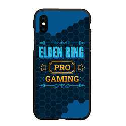 Чехол iPhone XS Max матовый Игра Elden Ring: pro gaming, цвет: 3D-черный