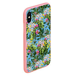 Чехол iPhone XS Max матовый Милые Цветы, цвет: 3D-баблгам — фото 2