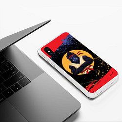 Чехол iPhone XS Max матовый Карате горилла, цвет: 3D-белый — фото 2