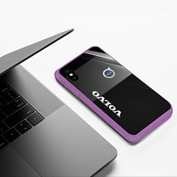 Чехол iPhone XS Max матовый Volvo Абстракция, цвет: 3D-фиолетовый — фото 2
