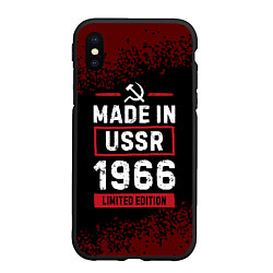 Чехол iPhone XS Max матовый Made in USSR 1966 - limited edition, цвет: 3D-черный