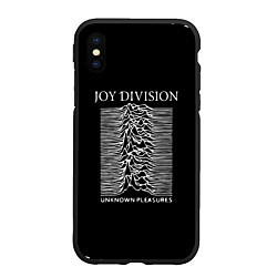 Чехол iPhone XS Max матовый Joy Division - unknown pleasures, цвет: 3D-черный