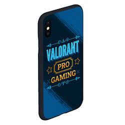 Чехол iPhone XS Max матовый Игра Valorant: pro gaming, цвет: 3D-черный — фото 2