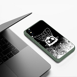 Чехол iPhone XS Max матовый Lamb - Cult of the lamb, цвет: 3D-темно-зеленый — фото 2