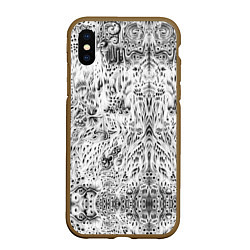 Чехол iPhone XS Max матовый Trypophilia, цвет: 3D-коричневый