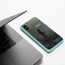 Чехол iPhone XS Max матовый STALKER Одиночка На Болоте, цвет: 3D-мятный — фото 2