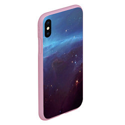 Чехол iPhone XS Max матовый Космический дым, цвет: 3D-розовый — фото 2