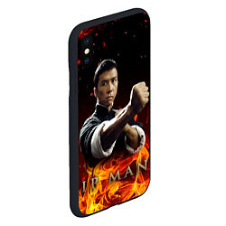 Чехол iPhone XS Max матовый ИП МАН - в огне, цвет: 3D-черный — фото 2