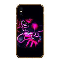 Чехол iPhone XS Max матовый Мамочка длинные ноги: Поппи Плейтайм, цвет: 3D-коричневый