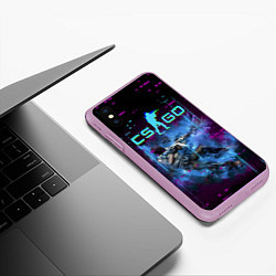 Чехол iPhone XS Max матовый CS GO - Skin, цвет: 3D-сиреневый — фото 2