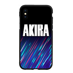 Чехол iPhone XS Max матовый Akira stream, цвет: 3D-черный