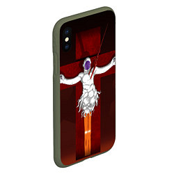 Чехол iPhone XS Max матовый Evangelion Lilith, цвет: 3D-темно-зеленый — фото 2