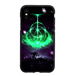 Чехол iPhone XS Max матовый Elden ring art, цвет: 3D-черный