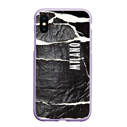 Чехол iPhone XS Max матовый Vanguard rags - Milano, цвет: 3D-светло-сиреневый