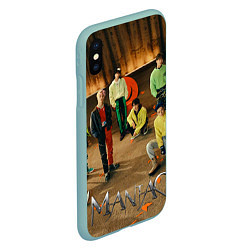 Чехол iPhone XS Max матовый Stray Kids Maniac, цвет: 3D-мятный — фото 2