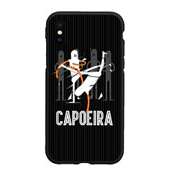 Чехол iPhone XS Max матовый Capoeira - duel