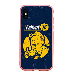 Чехол iPhone XS Max матовый FALLOUT 76 - Черточки, цвет: 3D-баблгам