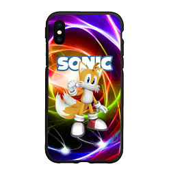 Чехол iPhone XS Max матовый Майлз Тейлз Прауэр - Sonic - Видеоигра, цвет: 3D-черный