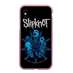 Чехол iPhone XS Max матовый Slipknot - pentagram