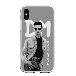 Чехол iPhone XS Max матовый Dave Gahan - Depeche Mode, цвет: 3D-белый