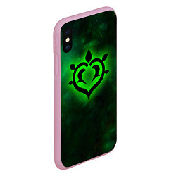 Чехол iPhone XS Max матовый ДЕНДРО элемент Genshin Impact, цвет: 3D-розовый — фото 2