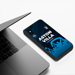 Чехол iPhone XS Max матовый Aston Villa legendary форма фанатов, цвет: 3D-черный — фото 2