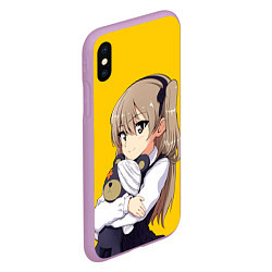 Чехол iPhone XS Max матовый Arisu Shimada, цвет: 3D-сиреневый — фото 2