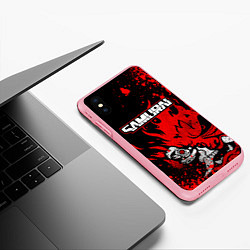 Чехол iPhone XS Max матовый Киберпанк-Самурай - 2077, цвет: 3D-баблгам — фото 2