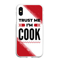 Чехол iPhone XS Max матовый Trust me Im cook white