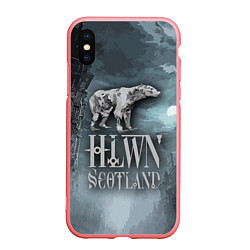 Чехол iPhone XS Max матовый Bear- zombie - halloween Scotland, цвет: 3D-баблгам