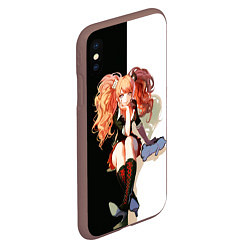 Чехол iPhone XS Max матовый Джунко Эношима - Danganronpa, цвет: 3D-коричневый — фото 2