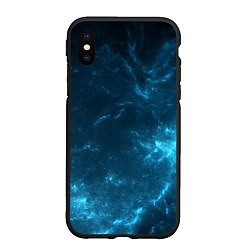 Чехол iPhone XS Max матовый Blue stars