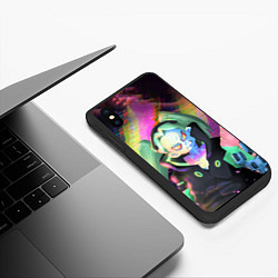 Чехол iPhone XS Max матовый Реббека арт, цвет: 3D-черный — фото 2