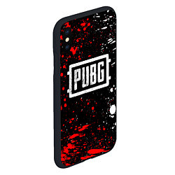 Чехол iPhone XS Max матовый PUBG white grunge, цвет: 3D-черный — фото 2