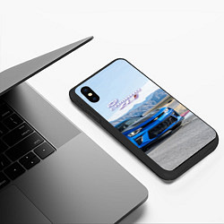 Чехол iPhone XS Max матовый Chevrolet Camaro ZL 1 - Motorsport, цвет: 3D-черный — фото 2