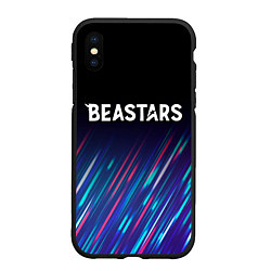 Чехол iPhone XS Max матовый Beastars stream, цвет: 3D-черный