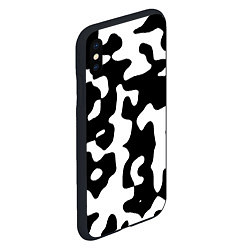 Чехол iPhone XS Max матовый Камуфляж Cowskin крупный, цвет: 3D-черный — фото 2