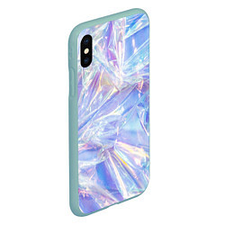 Чехол iPhone XS Max матовый Текстура из 90-х, цвет: 3D-мятный — фото 2