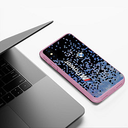 Чехол iPhone XS Max матовый BMW - M Power - pattern, цвет: 3D-розовый — фото 2