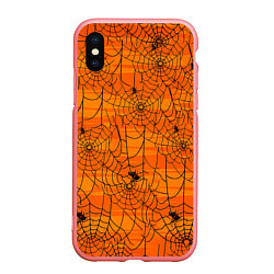 Чехол iPhone XS Max матовый Паучье логово, цвет: 3D-баблгам