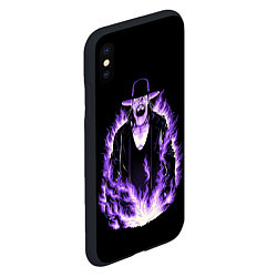 Чехол iPhone XS Max матовый The phenom undertaker, цвет: 3D-черный — фото 2