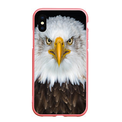 Чехол iPhone XS Max матовый Орёл в отражении, цвет: 3D-баблгам