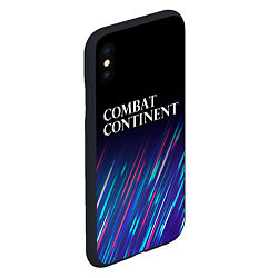 Чехол iPhone XS Max матовый Combat Continent stream, цвет: 3D-черный — фото 2