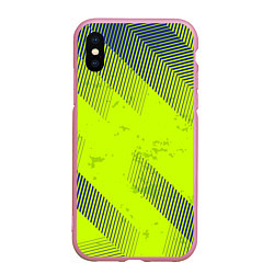 Чехол iPhone XS Max матовый Green sport style