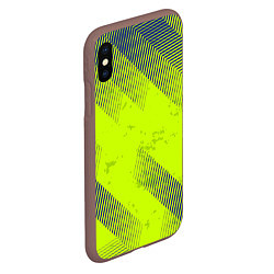 Чехол iPhone XS Max матовый Green sport style, цвет: 3D-коричневый — фото 2